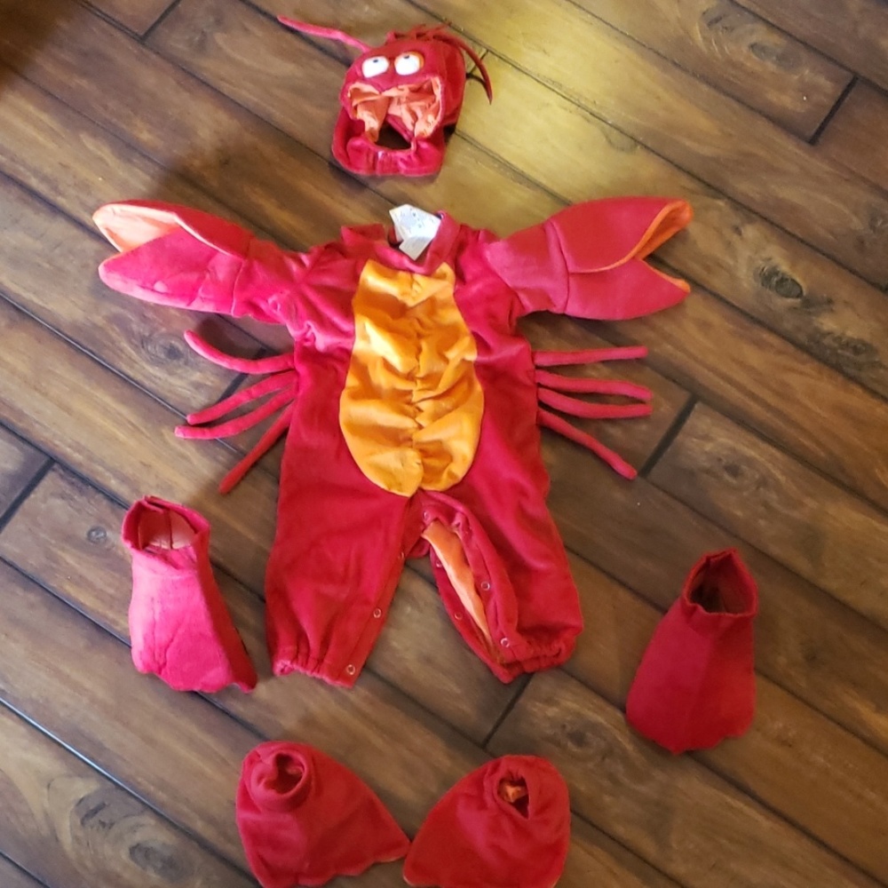 Toddler crab or lobster costume